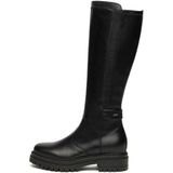 NeroGiardini - I514842D - Knielaarzen - Zwart - Leer - Blokhak 4 cm