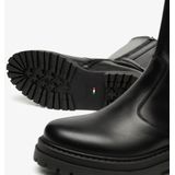 NeroGiardini - I514842D - Knielaarzen - Zwart - Leer - Blokhak 4 cm