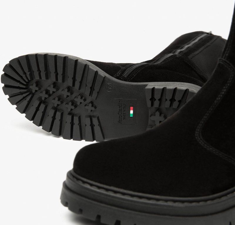 NeroGiardini - I514843D - Dameslaars - Nero - Suède en Technisch Materiaal