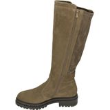 NeroGiardini - I514843D - Knielaarzen - Bruin - Suède en Technisch Materiaal