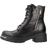 Nero Giardini - Veterlaarsjes - Zwart - Leer - Blokhak