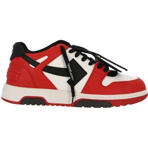 Off-Red Out Of Office Red Leather Sneakers - Maat 40.5