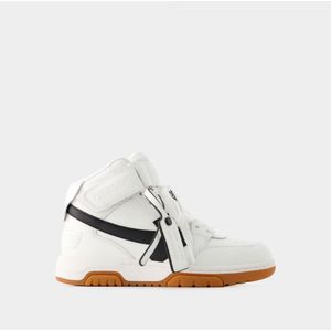 Sneakers Out Of Office Mid Top - Off White - Leer - Wit/Zwart - Maat 40