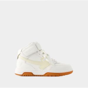 Out Of Office Mid Top Sneakers - Off White - Leer - Wit