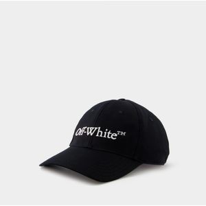 Off White, Accessoires, Dames, Zwart, S, Katoen, Katoenen Drill Cap - Zwart/Wit