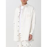 Off White - Denim Overhemd met Logo - Beige - Heren
