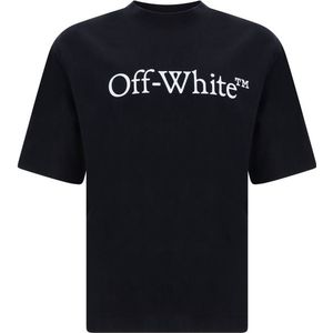 Off White - Big Bookish Skate - T-shirt - Wit - Katoen