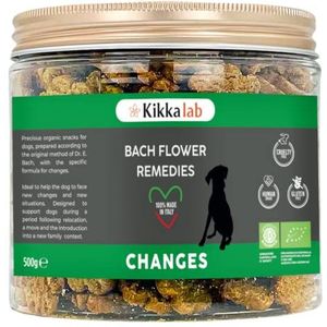 Kikkalab Premium Dog Biscuits Gluten- Free Bach Flowers Cookies For Dogs 500g - Bach Rescue Remedy For Dogs CHANGES Behaviour Dogs Treats
