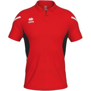 Errea - Clark Polo Mc Ad - Sportwear - Ros Zwart Wit - Volwassen