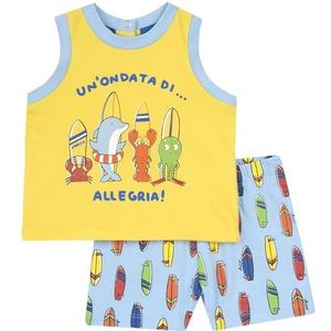 Chicco 2-Delige Set Van Tanktop En Korte Broek baby-jongens, Veelkleurig, 6M, Design in Italië