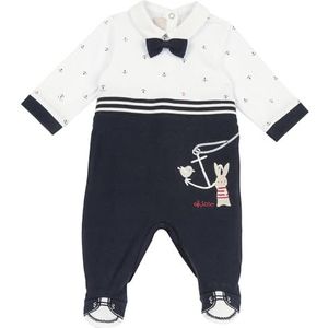 Chicco Jumpsuit Met Opening Aan De Achterkant baby-jongens, Blauw (2), Preemie, Design in Italië