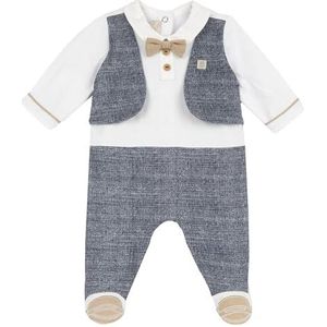 Chicco Jumpsuit Met Opening Aan De Achterkant baby-jongens, Grijs, Preemie, Design in Italië