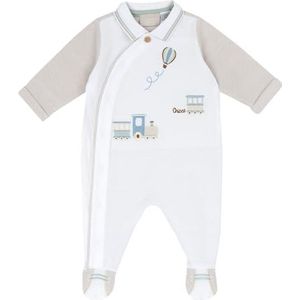 Chicco Jumpsuit Met Opening Aan De Voorkant baby-jongens, Beige, Preemie, Design in Italië