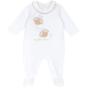 Chicco Jumpsuit Met Middenbeenopening baby-meisjes, Wit (1), 9M, Design in Italië