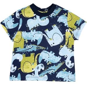 Chicco T-Shirt Met Korte Mouwen baby-jongens, Veelkleurig (3), 9M, Design in Italië