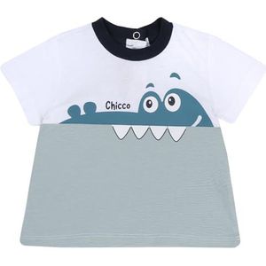 Chicco T-Shirt Met Korte Mouwen baby-jongens, Veelkleurig (4), 6M, Design in Italië