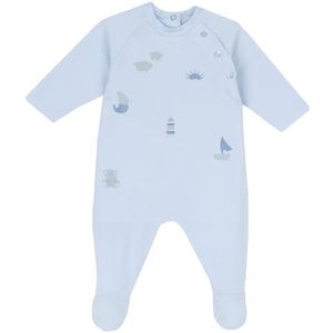 Chicco Jumpsuit Met Opening Aan De Achterkant baby-jongens, Lichtblauw (1), Preemie, Design in Italië