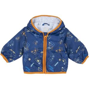 Chicco - Giubbino Con Zip E Cappuccio - Jas - Blauw - Katoen - 1 stuk