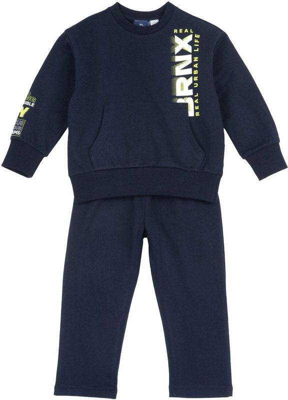 Chicco Tweedelig trainingspak voor jongens, Donkerblauw, 9 Maanden