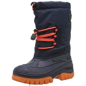 CMP Jongens Kids Ahto Wp Snow Boots Bootsportschoenen, B Blue Oranje Fluo, 25 EU