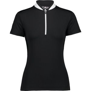 Cmp Fietsshirt Half-zip Dames Polyester Zwart wit