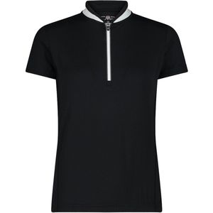 Cmp Fietsshirt Half-zip Dames Polyester Zwart wit