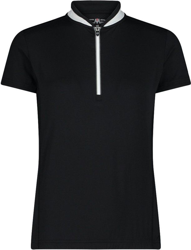 Cmp Fietsshirt Half-zip Dames Polyester Zwart wit