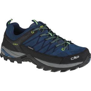CMP Rigel Low Shoes Wp Trekking- en wandelschoenen voor dames, Blauwe Ink Geel Fluo, 45 EU