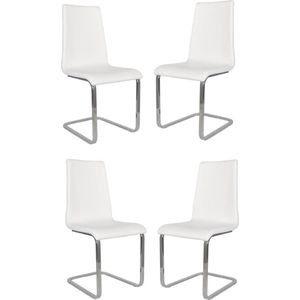 Tommychairs Cuore - Eetkamerstoelen - Set van 4 - Eikenhout - Kunstleer