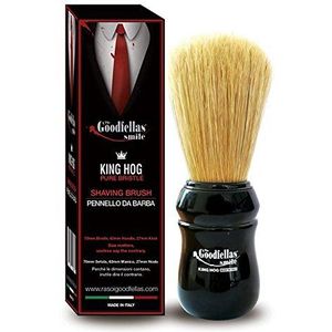 THE GOODFELLAS' SMILE King Hog van Omega Brushes Scheerkwast, zuivere borstelharen, 70 mm borstelharen voor het gezicht