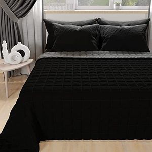 PETTI Artigiani Italiani Zomersprei, zachte bedhoes, microvezel, 100% Made in Italy, oranje/geel, kingsize (240 x 260 cm)