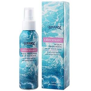 L'AMANDE - Eau de parfumerie voor dames, alcoholvrije spray met zeewater, natuurlijke lichaamscrème, verfrissende lotion met de geur van bamboe en witte muskus - ultramarijn 100 ml
