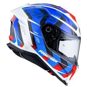 Premier Helm Hyper, Blauw, Wit en Rood, L, Unisex