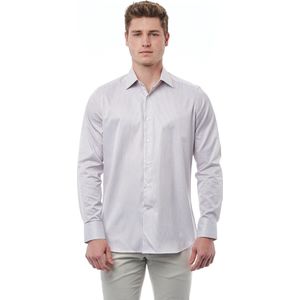 Bagutta - Regular Fit Shirt - Wit - 100% Katoen