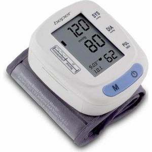 BEPER 40.121 Digitale polsbloeddrukmeter, systolische, diastolische en onregelmatige polsslagwaarden, bloeddruk, wit