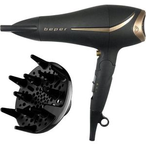 BEPER 40.404 Haardroger - 2200 W - Stille Haardroger - Inclusief Diffuser en Concentrator