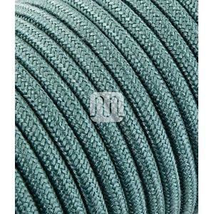 Merlotti 20371 elektrische kabel rond H03VV-F 2 x 0,75, canvas, groen, 3 m