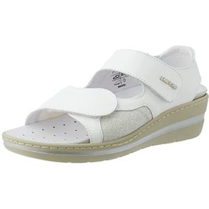 ENVAL SOFT D SY 17856, sandalen met sleehak voor dames, Wit, 39 EU
