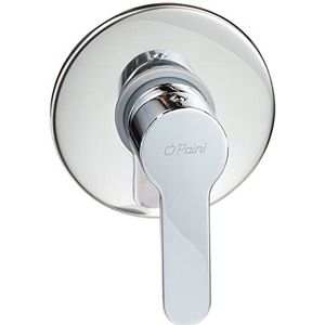 Paini - Giada 690 eengreepsmengkraan voor inbouwdouche, badkamer, verchroomd, modern design, volledig geproduceerd en verwerkt in Italië