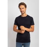 Alan Red - Copenhagen T-shirt O-Hals Navy 2-Pack - Heren - Slim-fit