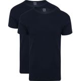 Alan Red - Copenhagen T-shirt O-Hals Navy 2-Pack - Heren - Slim-fit