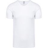 Alan Red Organic V-Hals T-Shirt Wit 2-Pack - Heren - Basic T-shirts