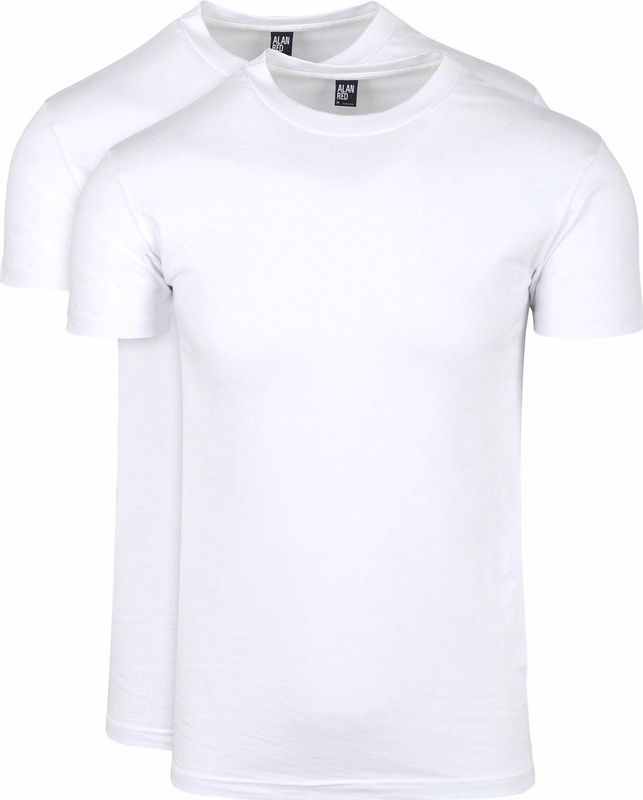 Alan Red Oakville T-shirt Wit (2Pack) - Heren - Basic T-shirt