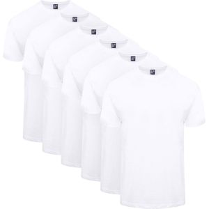 Alan Red T Shirt Virginia 6 Pack Heren Basic T shirt Brede ronde hals