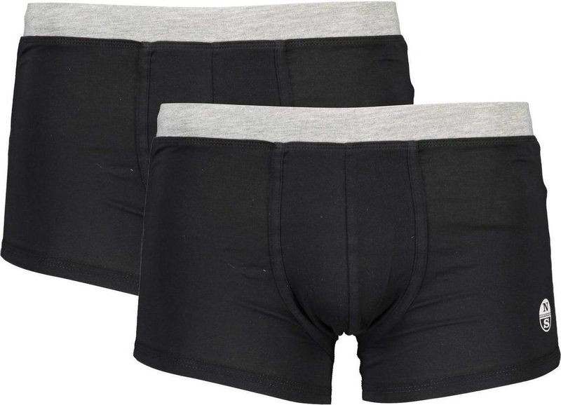 NORTH SAILS Boxershort - Zwart - Biologisch Katoen - Set van 2
