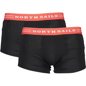 North Sails - Boxershorts - Zwart - Katoen - Bi-Pack met Logo
