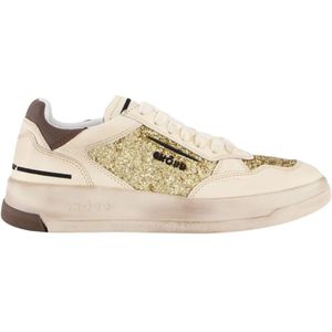 Ghoud - Lage Glitter Sneakers - Goud - Leer