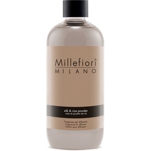 Millefiori Milano - Navulling voor Geurstokjes 500 ml Silk & Rice Powder