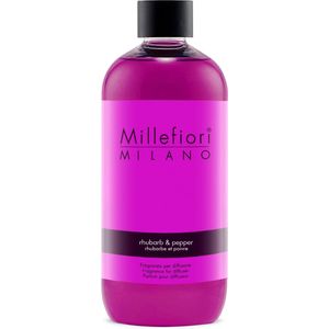 Millefiori Milano - Navulling voor Geurstokjes 500 ml Rhubarb & Pepper