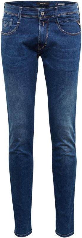 Replay Anbass Powerstretch denim jeans voor heren, 0072 Donkerblauw, 27W x 32L
